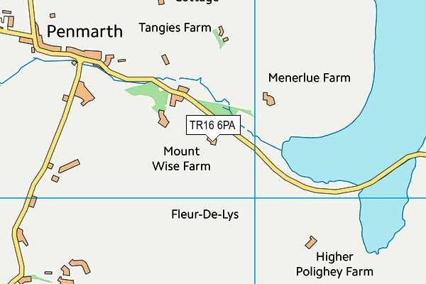 TR16 6PA map - OS VectorMap District (Ordnance Survey) TR16 6PA map - OS VectorMap District (Ordnance Survey)