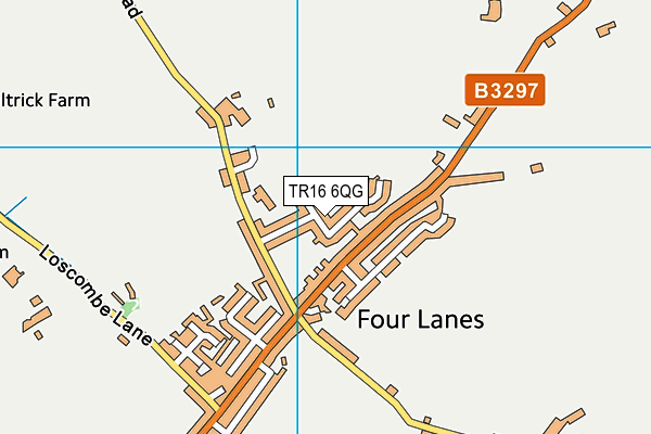 TR16 6QG map - OS VectorMap District (Ordnance Survey) TR16 6QG map - OS VectorMap District (Ordnance Survey)