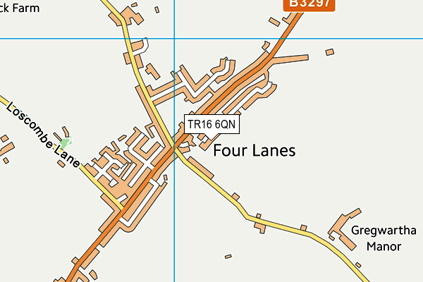 TR16 6QN map - OS VectorMap District (Ordnance Survey) TR16 6QN map - OS VectorMap District (Ordnance Survey)