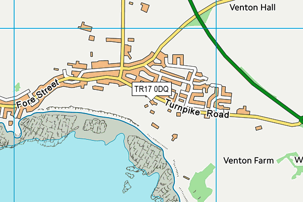 TR17 0DQ map - OS VectorMap District (Ordnance Survey) TR17 0DQ map - OS VectorMap District (Ordnance Survey)