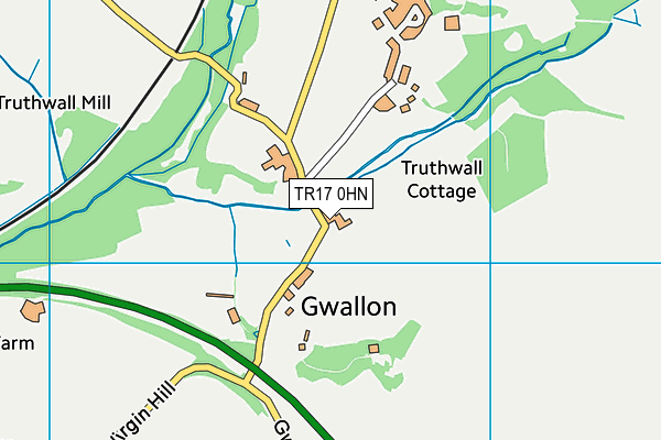 TR17 0HN map - OS VectorMap District (Ordnance Survey) TR17 0HN map - OS VectorMap District (Ordnance Survey)