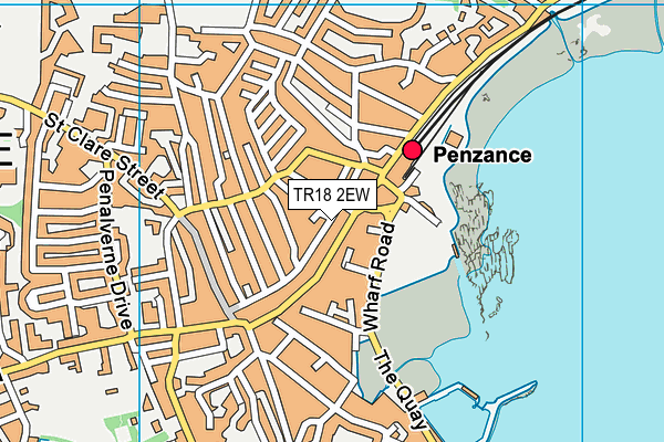 TR18 2EW map - OS VectorMap District (Ordnance Survey) TR18 2EW map - OS VectorMap District (Ordnance Survey)