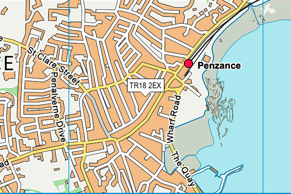 TR18 2EX map - OS VectorMap District (Ordnance Survey) TR18 2EX map - OS VectorMap District (Ordnance Survey)