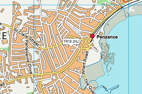 TR18 2HJ map - OS VectorMap District (Ordnance Survey) TR18 2HJ map - OS VectorMap District (Ordnance Survey)