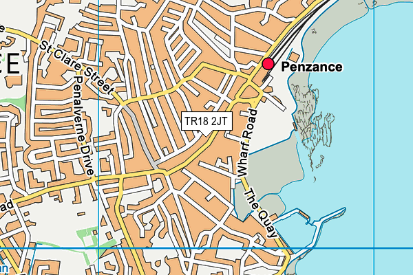 TR18 2JT map - OS VectorMap District (Ordnance Survey) TR18 2JT map - OS VectorMap District (Ordnance Survey)