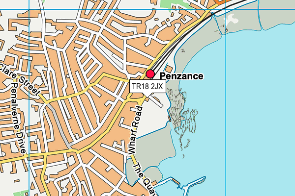 TR18 2JX map - OS VectorMap District (Ordnance Survey) TR18 2JX map - OS VectorMap District (Ordnance Survey)