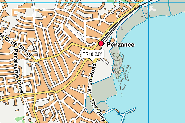 TR18 2JY map - OS VectorMap District (Ordnance Survey) TR18 2JY map - OS VectorMap District (Ordnance Survey)