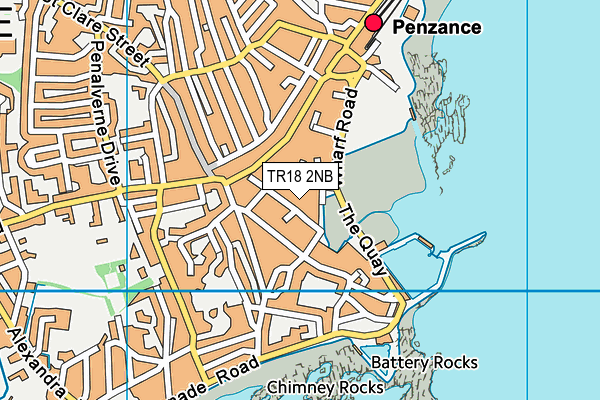 TR18 2NB map - OS VectorMap District (Ordnance Survey) TR18 2NB map - OS VectorMap District (Ordnance Survey)