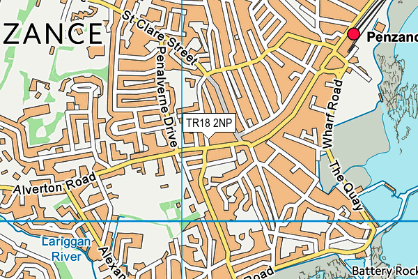 TR18 2NP map - OS VectorMap District (Ordnance Survey) TR18 2NP map - OS VectorMap District (Ordnance Survey)