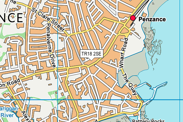 TR18 2SE map - OS VectorMap District (Ordnance Survey) TR18 2SE map - OS VectorMap District (Ordnance Survey)