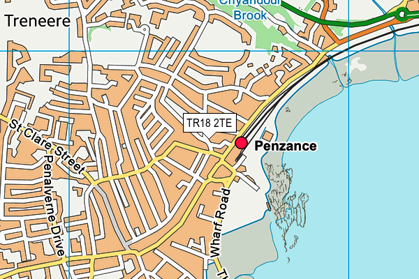TR18 2TE map - OS VectorMap District (Ordnance Survey) TR18 2TE map - OS VectorMap District (Ordnance Survey)