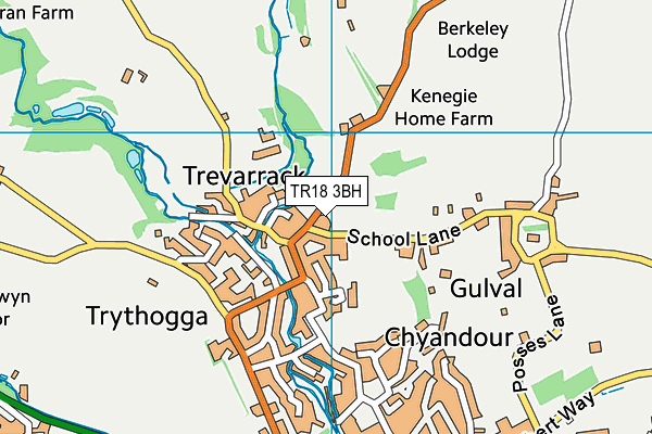 TR18 3BH map - OS VectorMap District (Ordnance Survey) TR18 3BH map - OS VectorMap District (Ordnance Survey)
