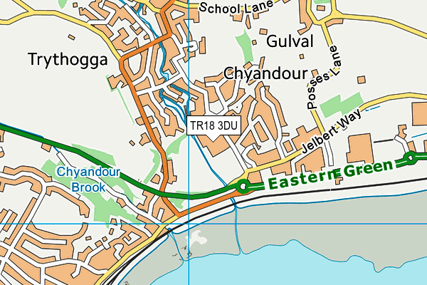 TR18 3DU map - OS VectorMap District (Ordnance Survey) TR18 3DU map - OS VectorMap District (Ordnance Survey)