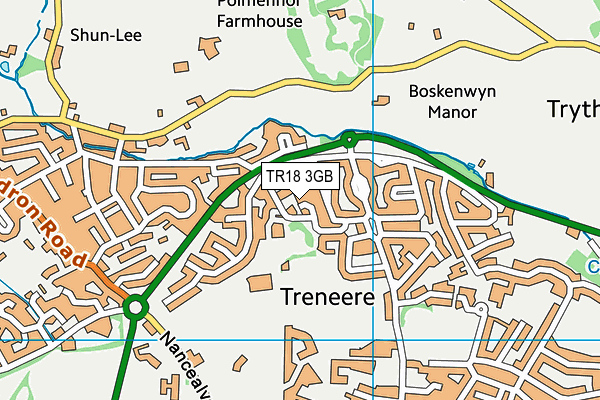 TR18 3GB map - OS VectorMap District (Ordnance Survey) TR18 3GB map - OS VectorMap District (Ordnance Survey)