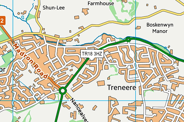 TR18 3HZ map - OS VectorMap District (Ordnance Survey) TR18 3HZ map - OS VectorMap District (Ordnance Survey)