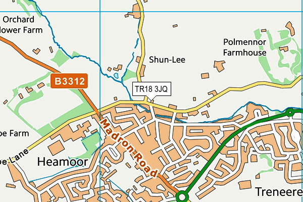 TR18 3JQ map - OS VectorMap District (Ordnance Survey) TR18 3JQ map - OS VectorMap District (Ordnance Survey)