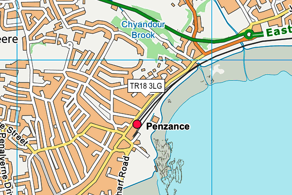 TR18 3LG map - OS VectorMap District (Ordnance Survey) TR18 3LG map - OS VectorMap District (Ordnance Survey)