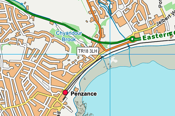 TR18 3LH map - OS VectorMap District (Ordnance Survey) TR18 3LH map - OS VectorMap District (Ordnance Survey)