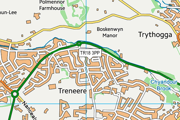 TR18 3PP map - OS VectorMap District (Ordnance Survey) TR18 3PP map - OS VectorMap District (Ordnance Survey)