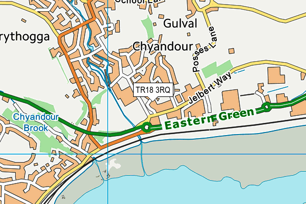 TR18 3RQ map - OS VectorMap District (Ordnance Survey) TR18 3RQ map - OS VectorMap District (Ordnance Survey)