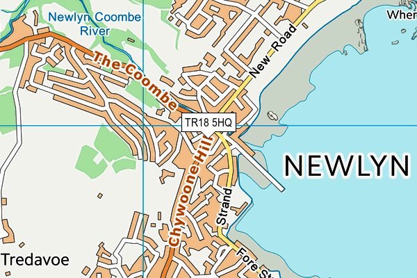 TR18 5HQ map - OS VectorMap District (Ordnance Survey) TR18 5HQ map - OS VectorMap District (Ordnance Survey)
