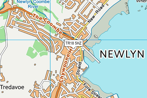 TR18 5HZ map - OS VectorMap District (Ordnance Survey) TR18 5HZ map - OS VectorMap District (Ordnance Survey)