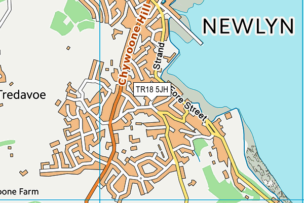 TR18 5JH map - OS VectorMap District (Ordnance Survey) TR18 5JH map - OS VectorMap District (Ordnance Survey)