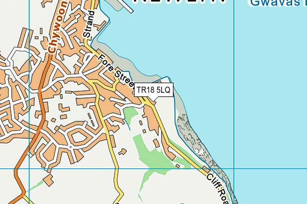 TR18 5LQ map - OS VectorMap District (Ordnance Survey) TR18 5LQ map - OS VectorMap District (Ordnance Survey)
