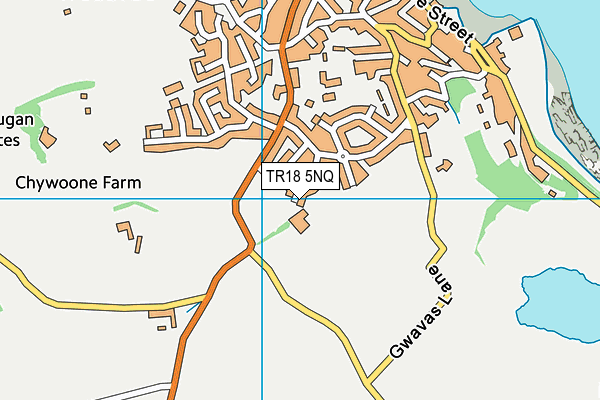 TR18 5NQ map - OS VectorMap District (Ordnance Survey) TR18 5NQ map - OS VectorMap District (Ordnance Survey)