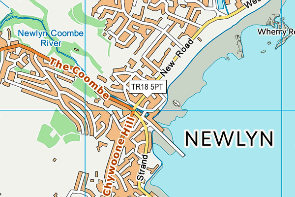 TR18 5PT map - OS VectorMap District (Ordnance Survey)
