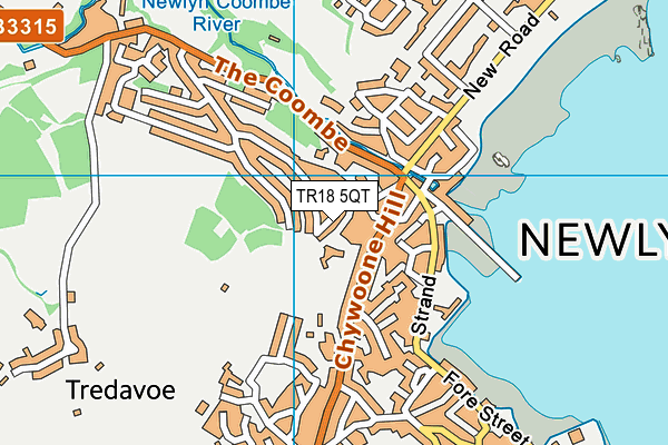 TR18 5QT map - OS VectorMap District (Ordnance Survey) TR18 5QT map - OS VectorMap District (Ordnance Survey)