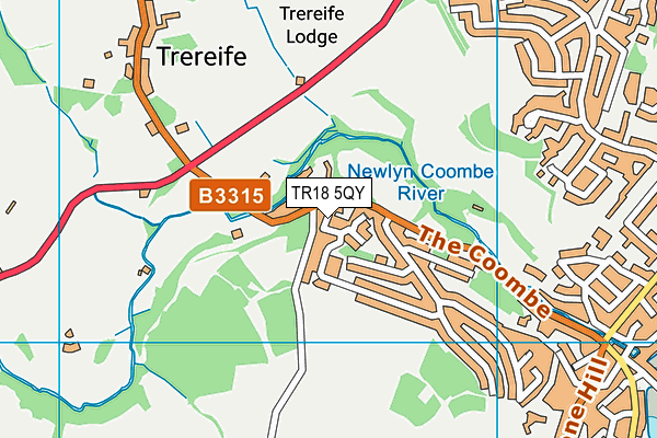 TR18 5QY map - OS VectorMap District (Ordnance Survey)