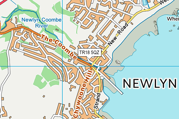 TR18 5QZ map - OS VectorMap District (Ordnance Survey) TR18 5QZ map - OS VectorMap District (Ordnance Survey)