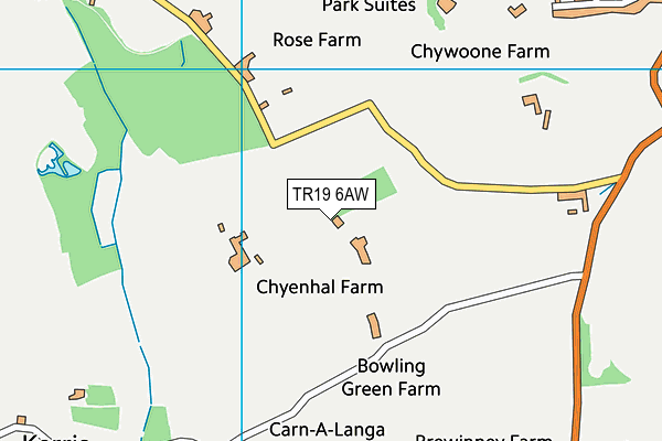 TR19 6AW map - OS VectorMap District (Ordnance Survey) TR19 6AW map - OS VectorMap District (Ordnance Survey)