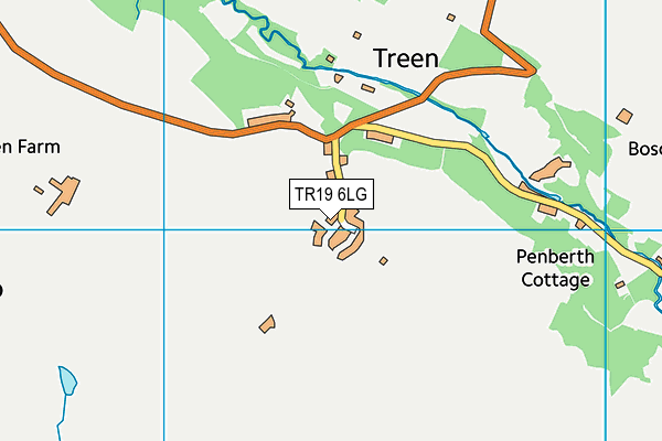 TR19 6LG map - OS VectorMap District (Ordnance Survey) TR19 6LG map - OS VectorMap District (Ordnance Survey)