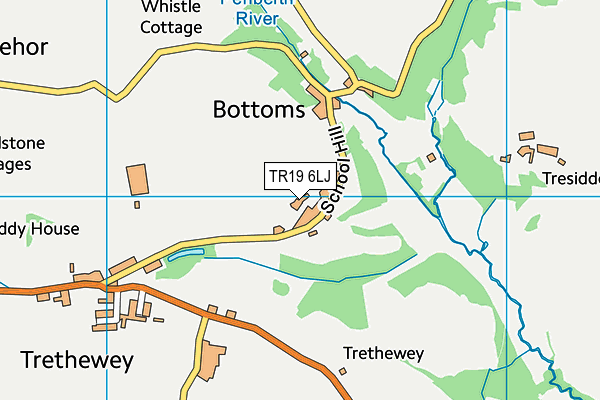 TR19 6LJ map - OS VectorMap District (Ordnance Survey) TR19 6LJ map - OS VectorMap District (Ordnance Survey)