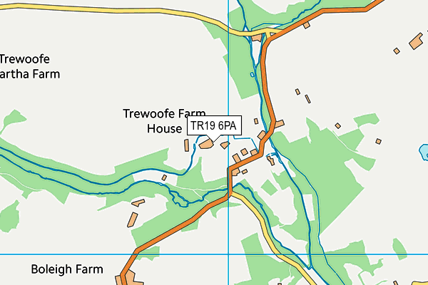 TR19 6PA map - OS VectorMap District (Ordnance Survey) TR19 6PA map - OS VectorMap District (Ordnance Survey)