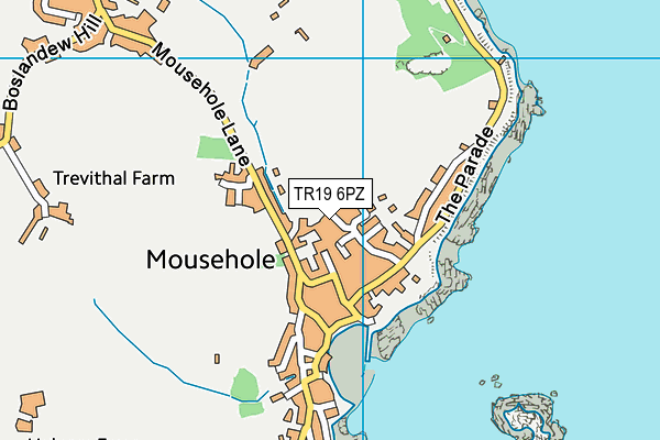 TR19 6PZ map - OS VectorMap District (Ordnance Survey) TR19 6PZ map - OS VectorMap District (Ordnance Survey)