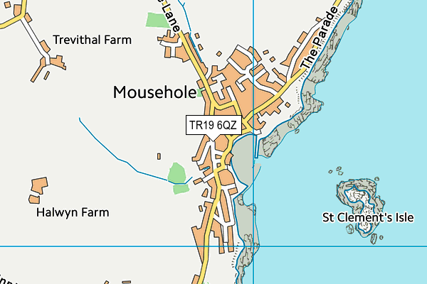 TR19 6QZ map - OS VectorMap District (Ordnance Survey) TR19 6QZ map - OS VectorMap District (Ordnance Survey)
