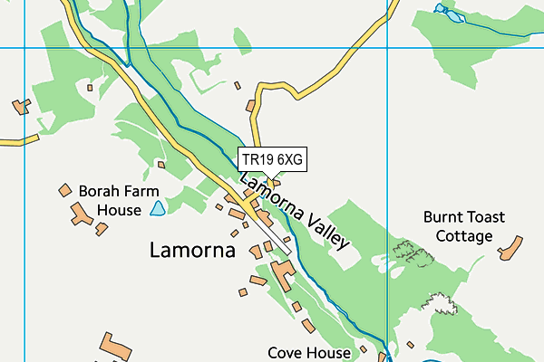 TR19 6XG map - OS VectorMap District (Ordnance Survey) TR19 6XG map - OS VectorMap District (Ordnance Survey)