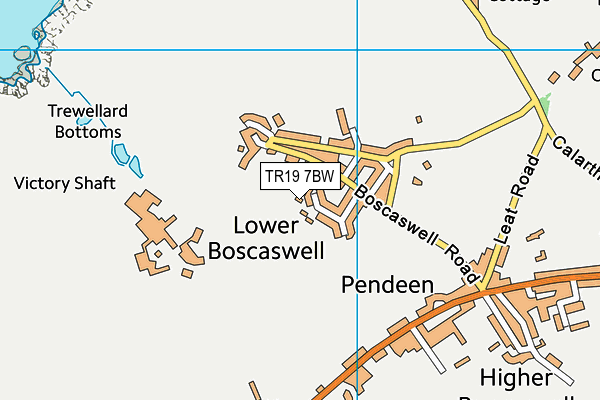 TR19 7BW map - OS VectorMap District (Ordnance Survey)