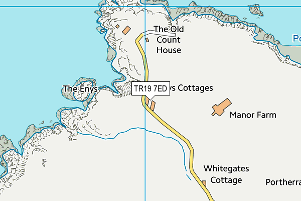 TR19 7ED map - OS VectorMap District (Ordnance Survey) TR19 7ED map - OS VectorMap District (Ordnance Survey)