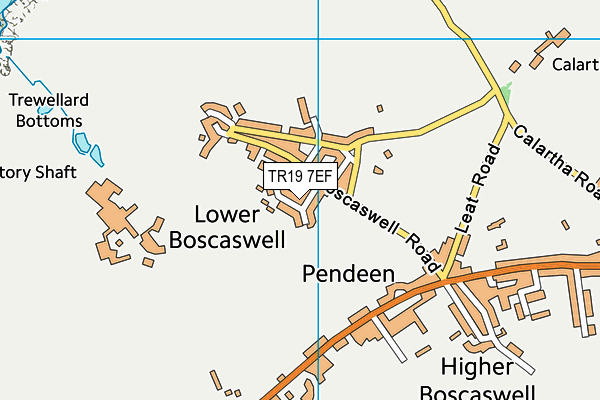 TR19 7EF map - OS VectorMap District (Ordnance Survey) TR19 7EF map - OS VectorMap District (Ordnance Survey)
