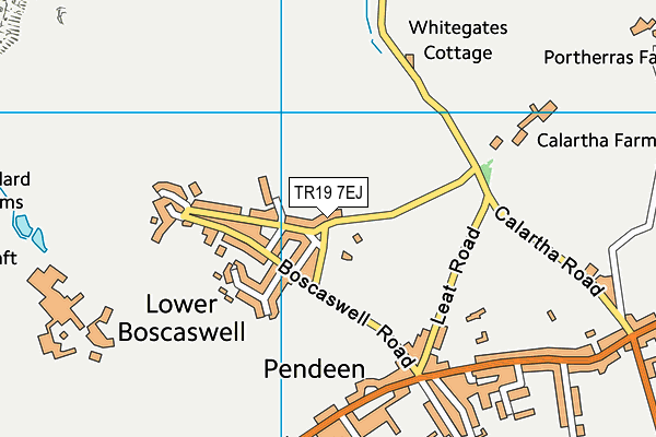 TR19 7EJ map - OS VectorMap District (Ordnance Survey) TR19 7EJ map - OS VectorMap District (Ordnance Survey)