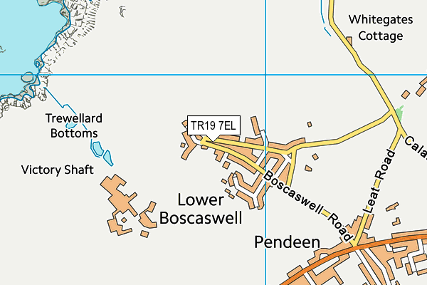 TR19 7EL map - OS VectorMap District (Ordnance Survey) TR19 7EL map - OS VectorMap District (Ordnance Survey)