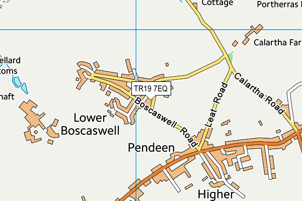 TR19 7EQ map - OS VectorMap District (Ordnance Survey) TR19 7EQ map - OS VectorMap District (Ordnance Survey)