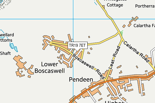TR19 7ET map - OS VectorMap District (Ordnance Survey)