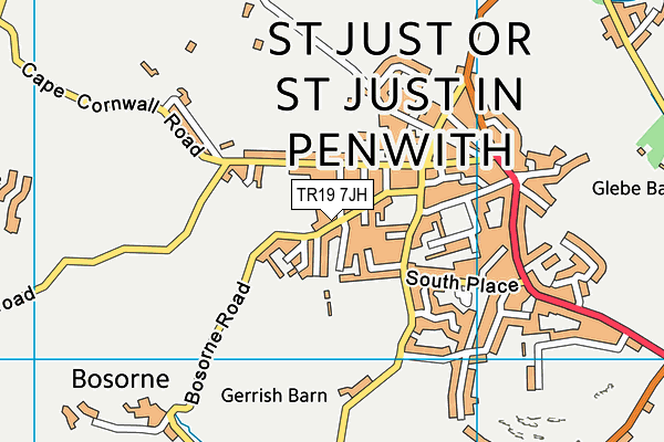 TR19 7JH map - OS VectorMap District (Ordnance Survey) TR19 7JH map - OS VectorMap District (Ordnance Survey)
