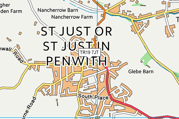 TR19 7JT map - OS VectorMap District (Ordnance Survey) TR19 7JT map - OS VectorMap District (Ordnance Survey)