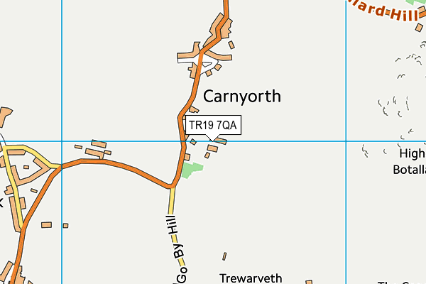 TR19 7QA map - OS VectorMap District (Ordnance Survey) TR19 7QA map - OS VectorMap District (Ordnance Survey)